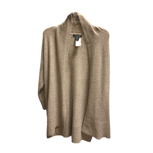 Sweater Cardigan By Tahari By Arthur Levine In Tan, Size: S