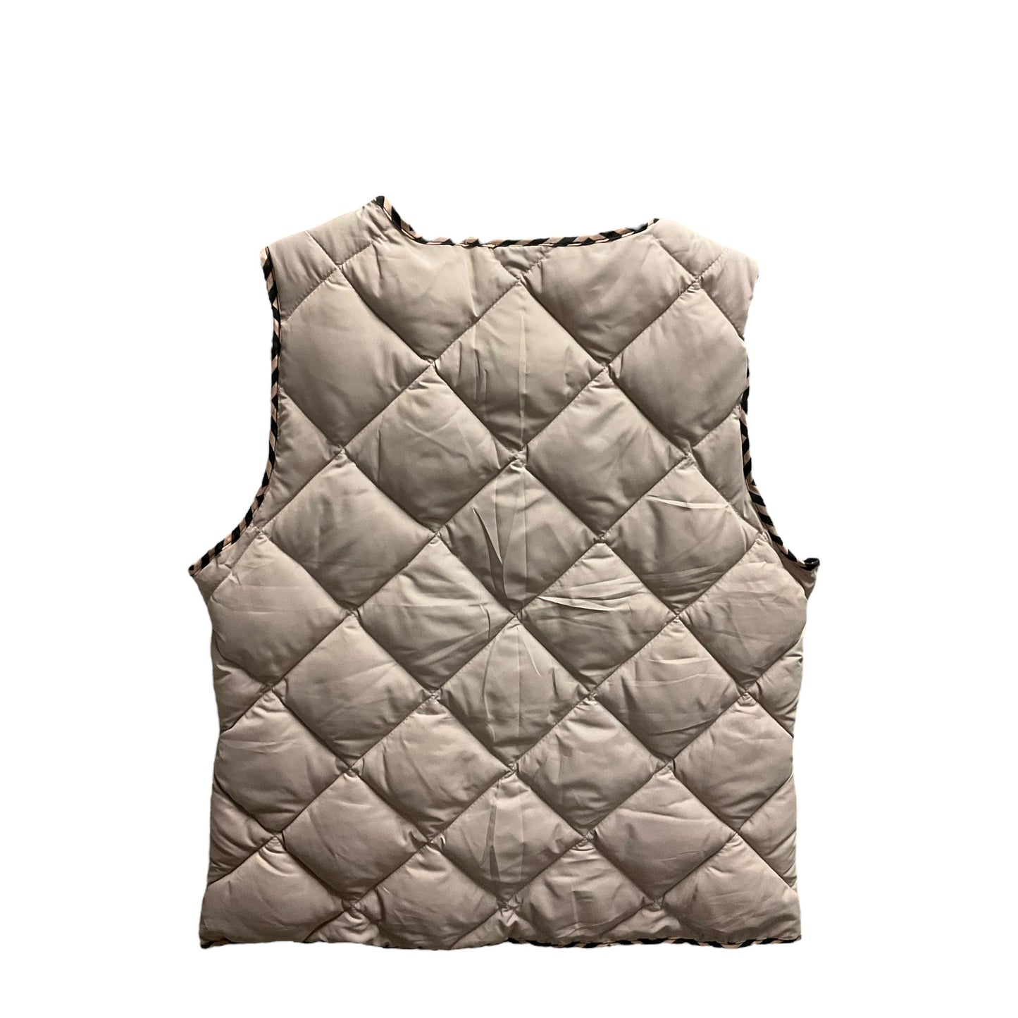 Vest Puffer & Quilted By Coco And Carmen In Beige, Size: S