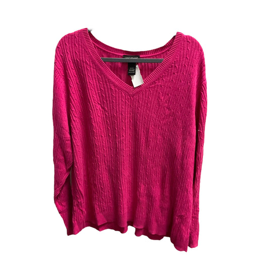 Sweater By Lane Bryant In Pink, Size: 22