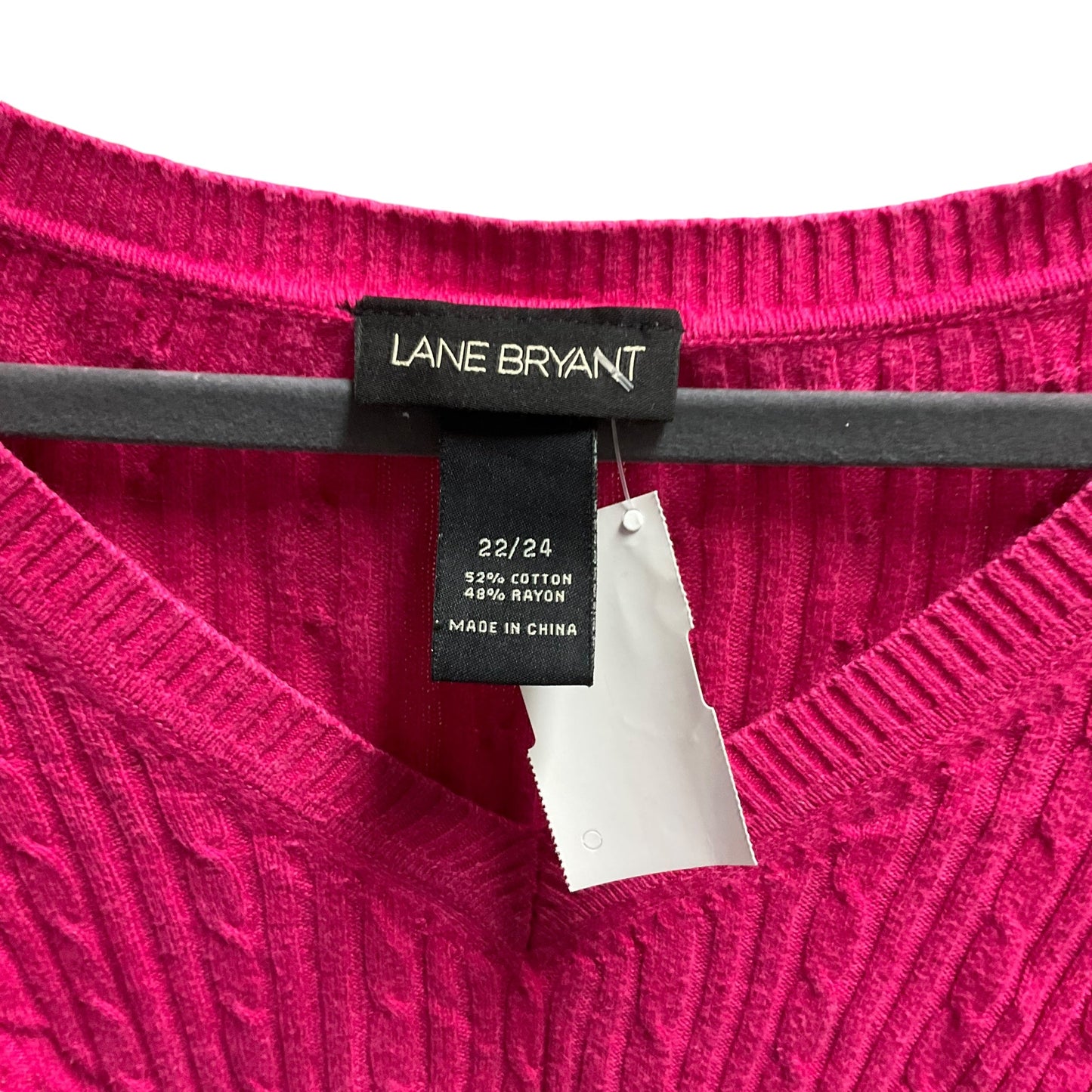 Sweater By Lane Bryant In Pink, Size: 22