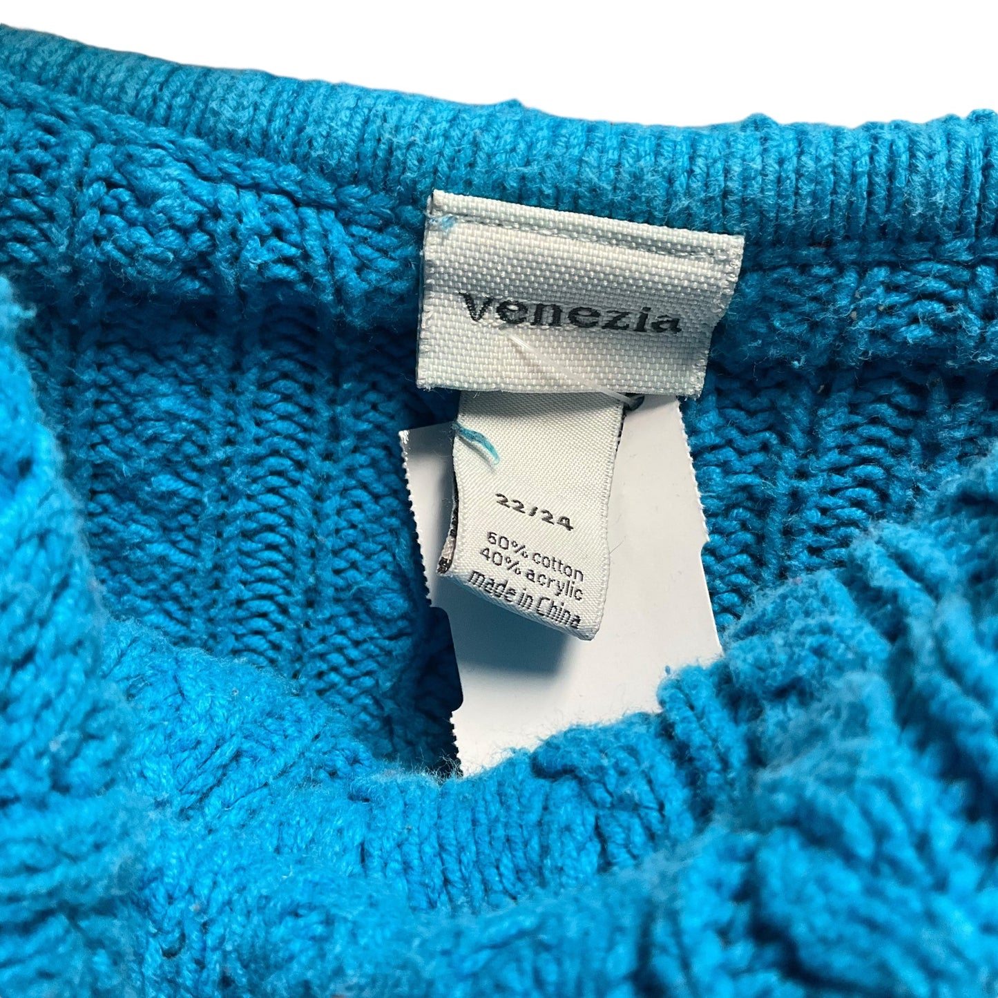 Sweater By Venezia In Blue, Size: 22