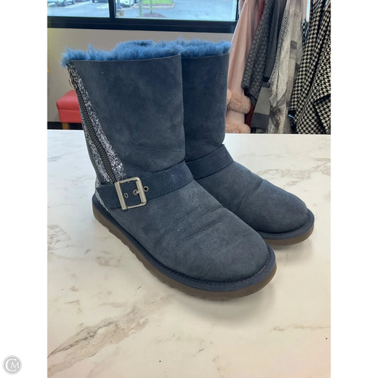Boots Designer By Ugg In Blue, Size: 7