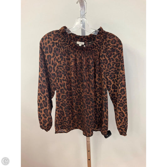 Top Long Sleeve By Talbots In Animal Print, Size: Xsp