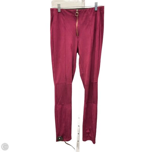 Pants Leggings By Ci Sono In Maroon, Size: S