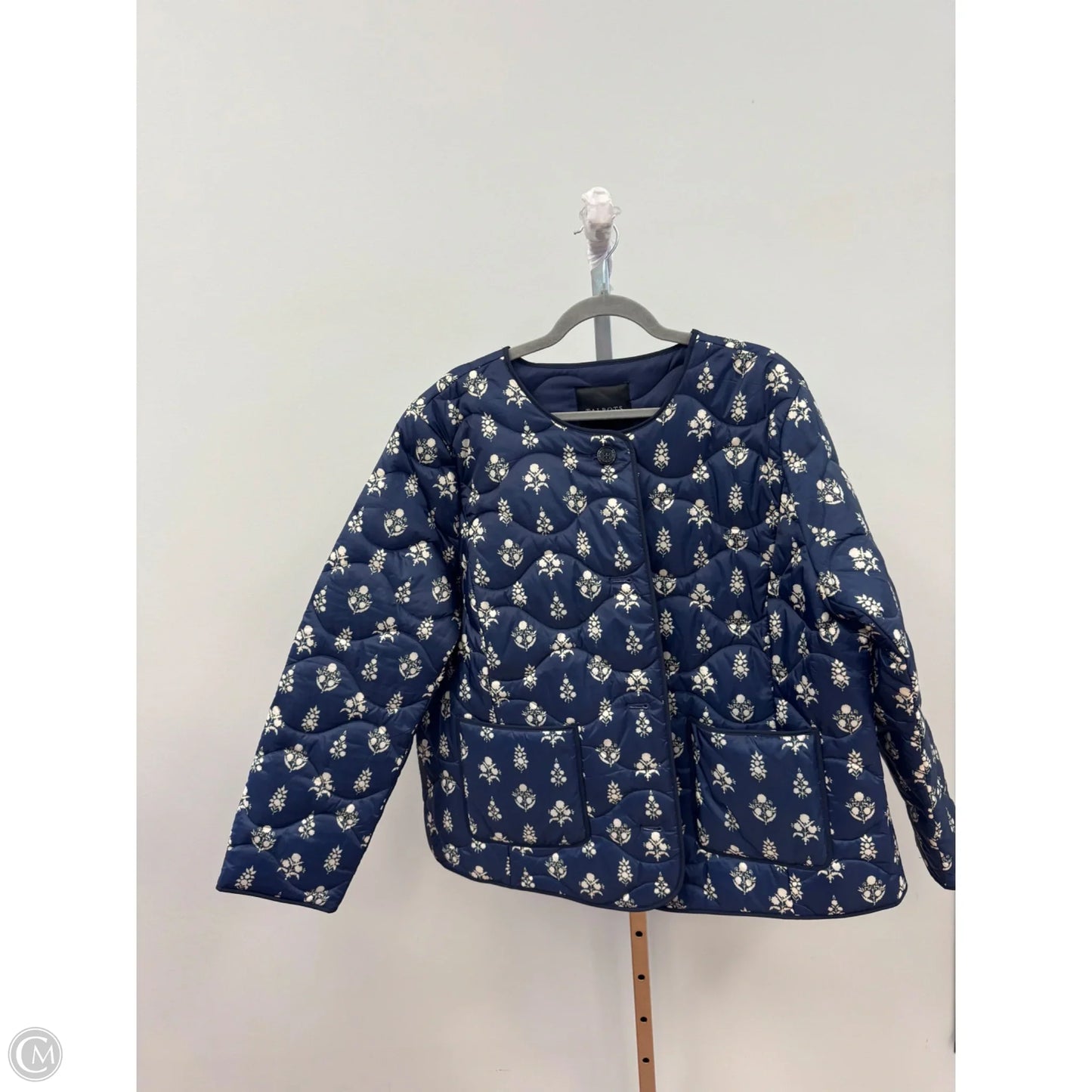 Jacket Puffer & Quilted By Talbots In Navy, Size: 2x