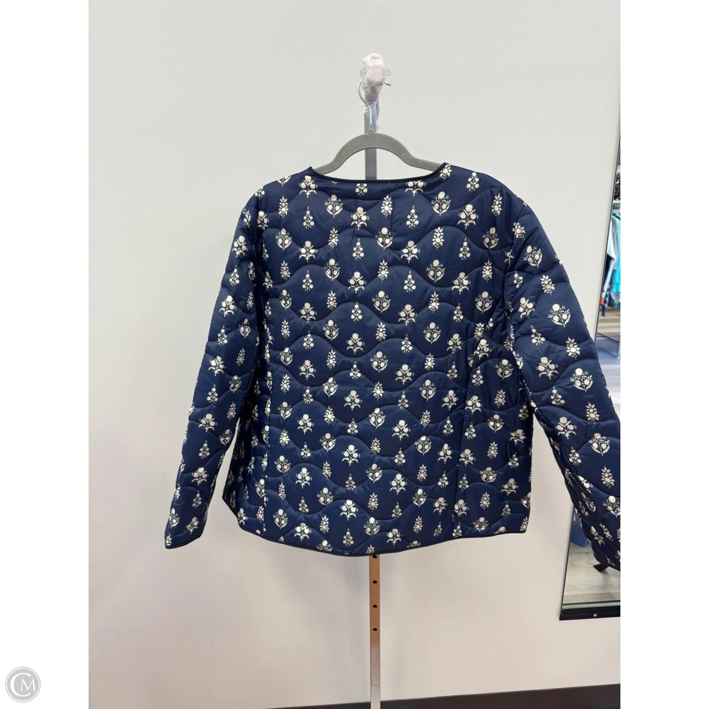 Jacket Puffer & Quilted By Talbots In Navy, Size: 2x