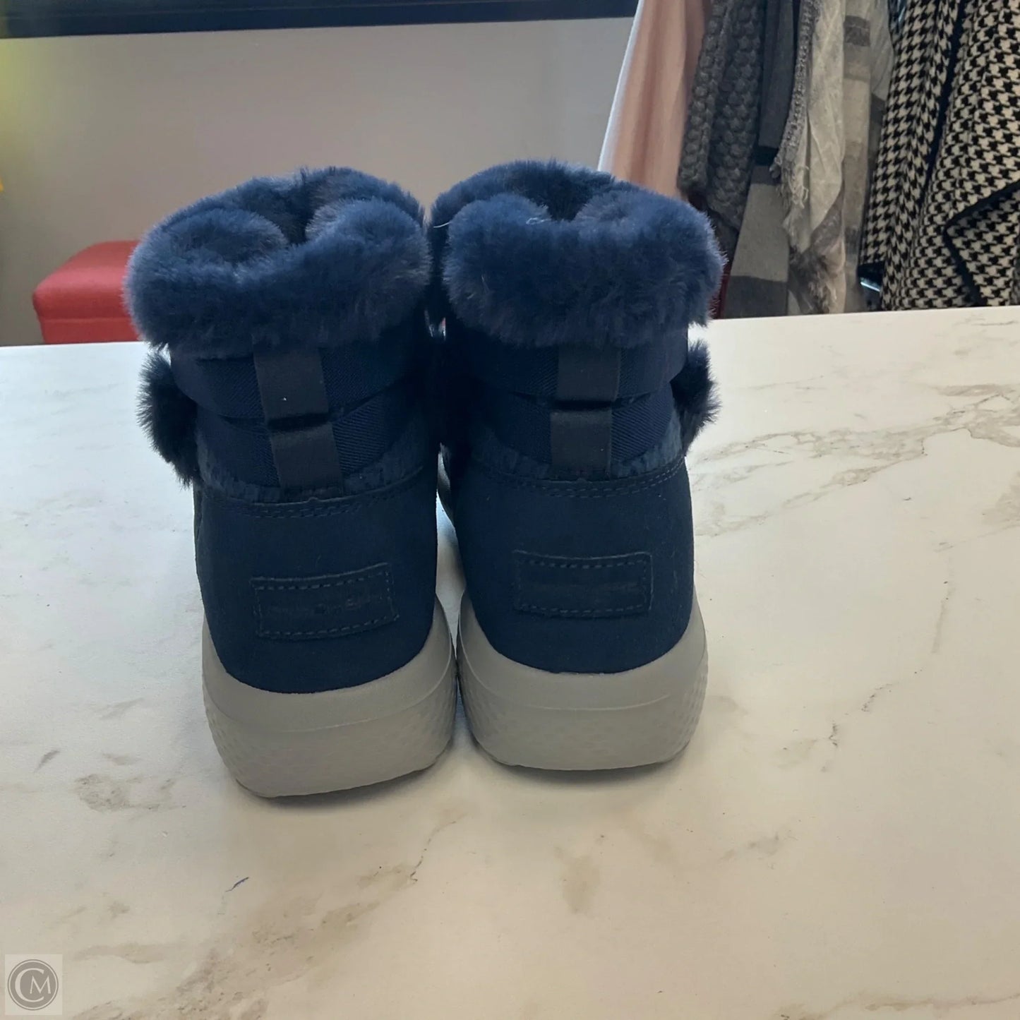 Boots Ankle Flats By Skechers In Navy, Size: 7.5