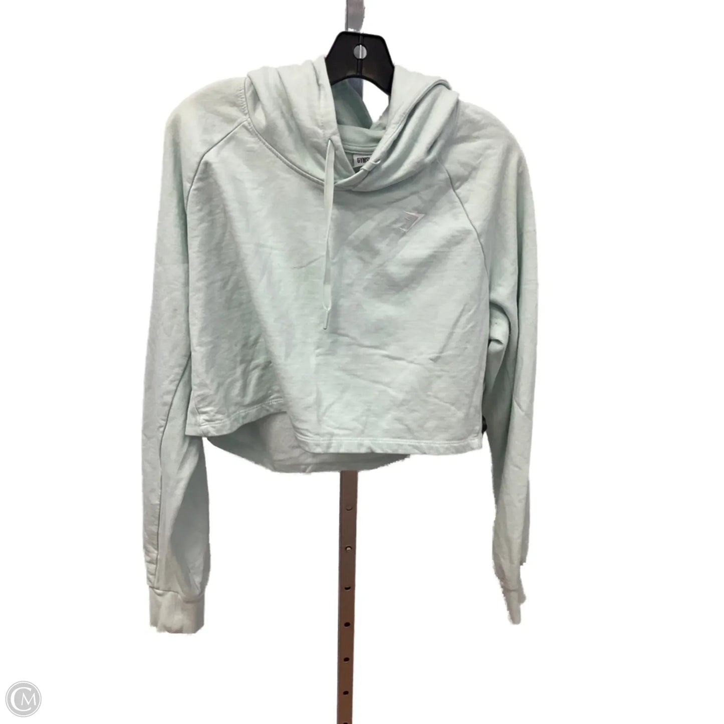 Sweatshirt Hoodie By Gym Shark In Green, Size: Xl