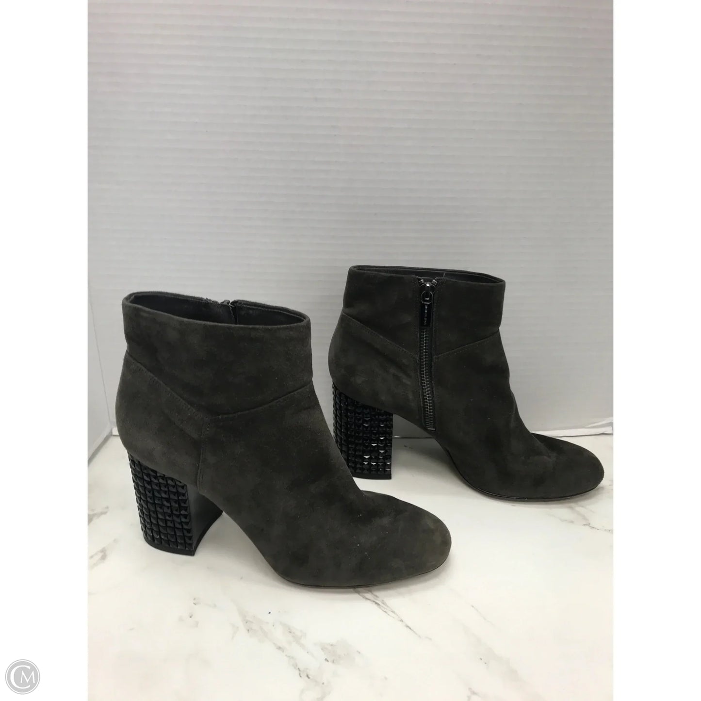 Boots Designer By Michael Kors In Grey, Size: 8