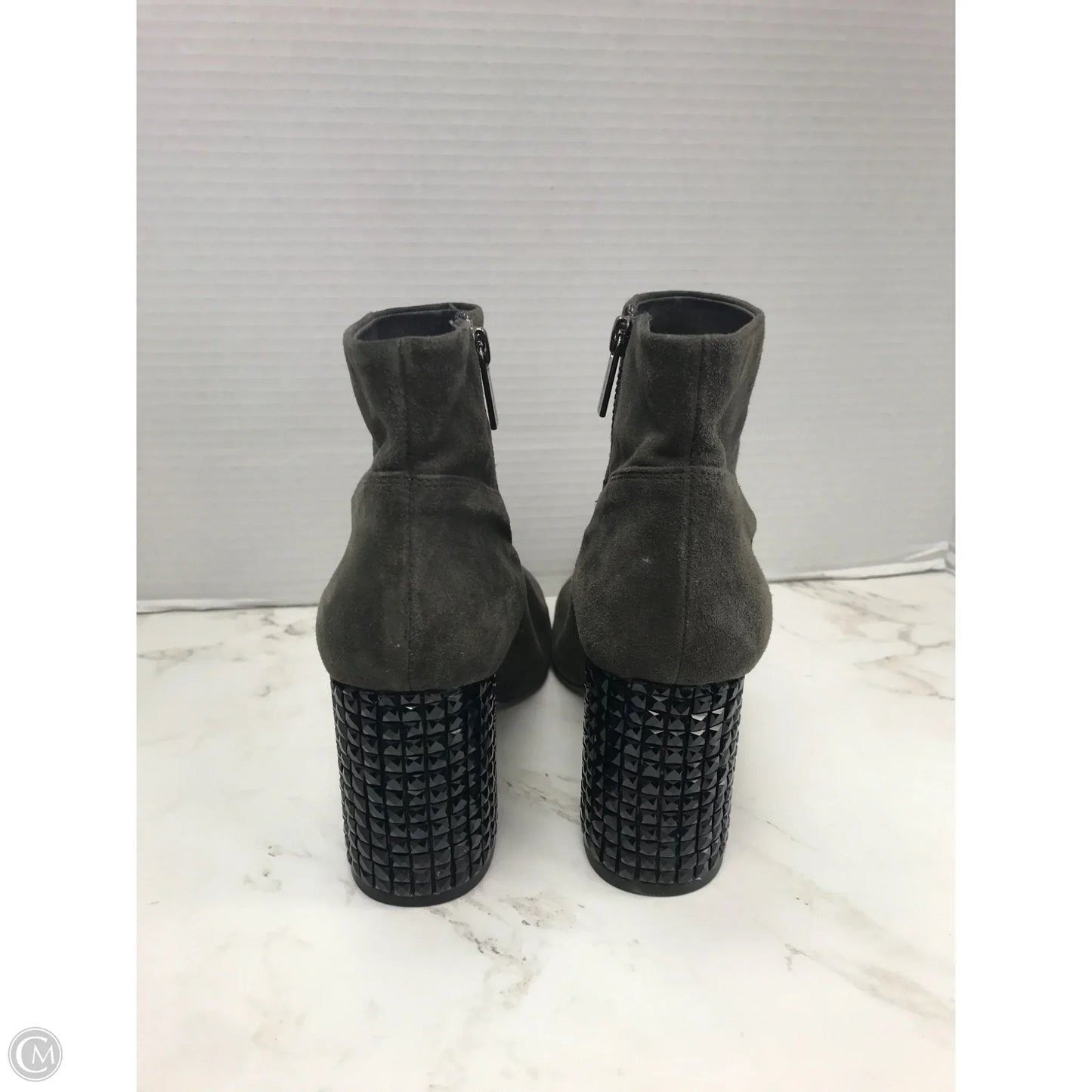 Boots Designer By Michael Kors In Grey, Size: 8