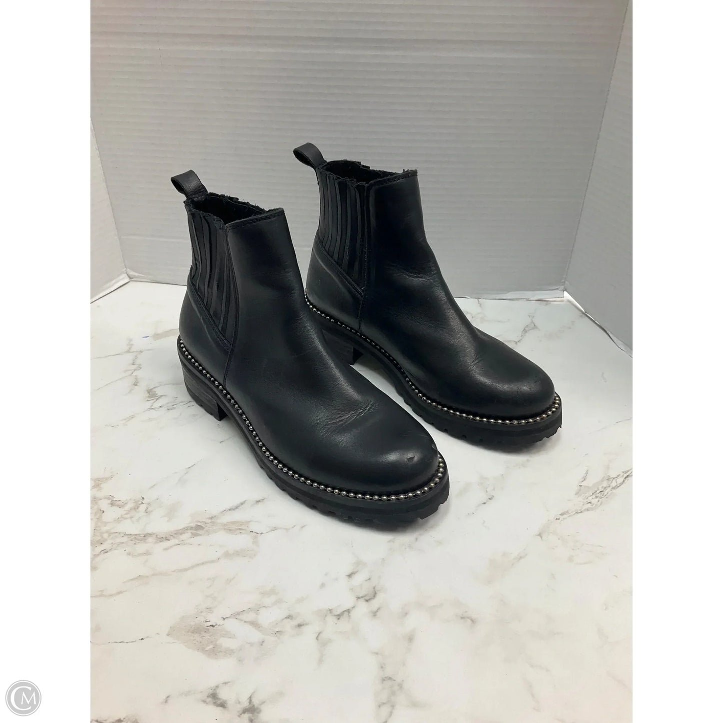 Boots Ankle Heels By Steve Madden In Black, Size: 8.5