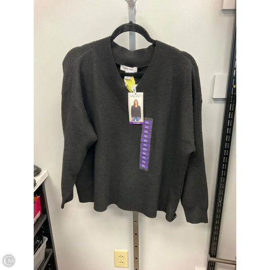 Sweater By Nine West Apparel In Black, Size: Xxl