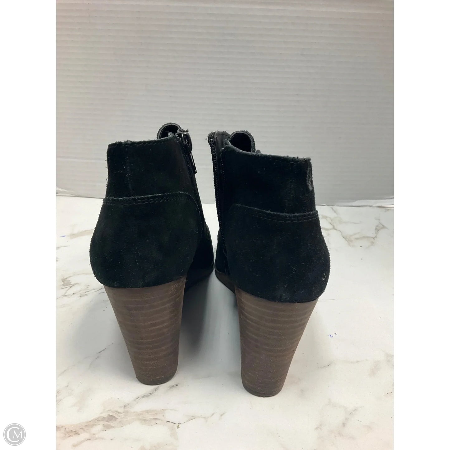 Shoes Heels Wedge By Lucky Brand In Black, Size: 8.5