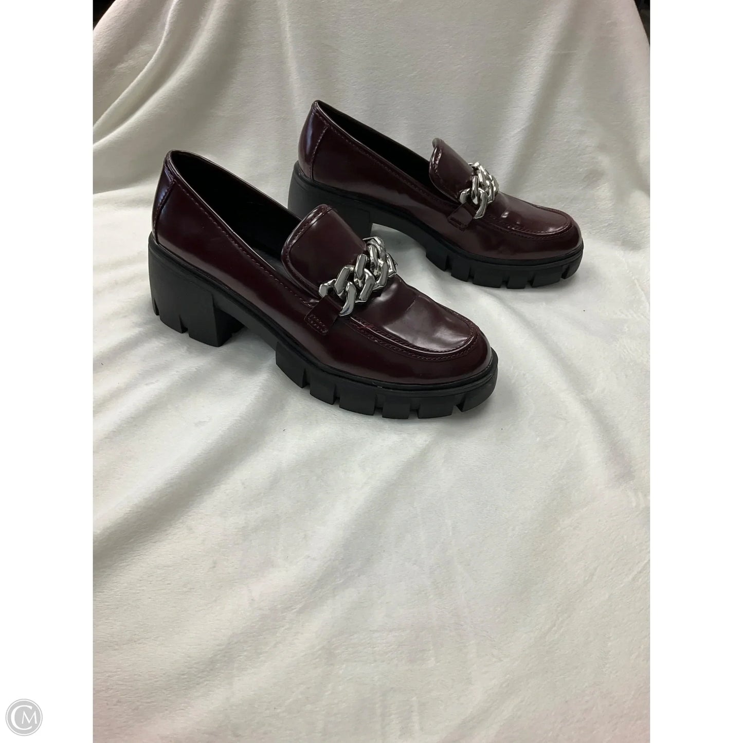 Shoes Heels Platform By Madden Girl In Maroon, Size: 9