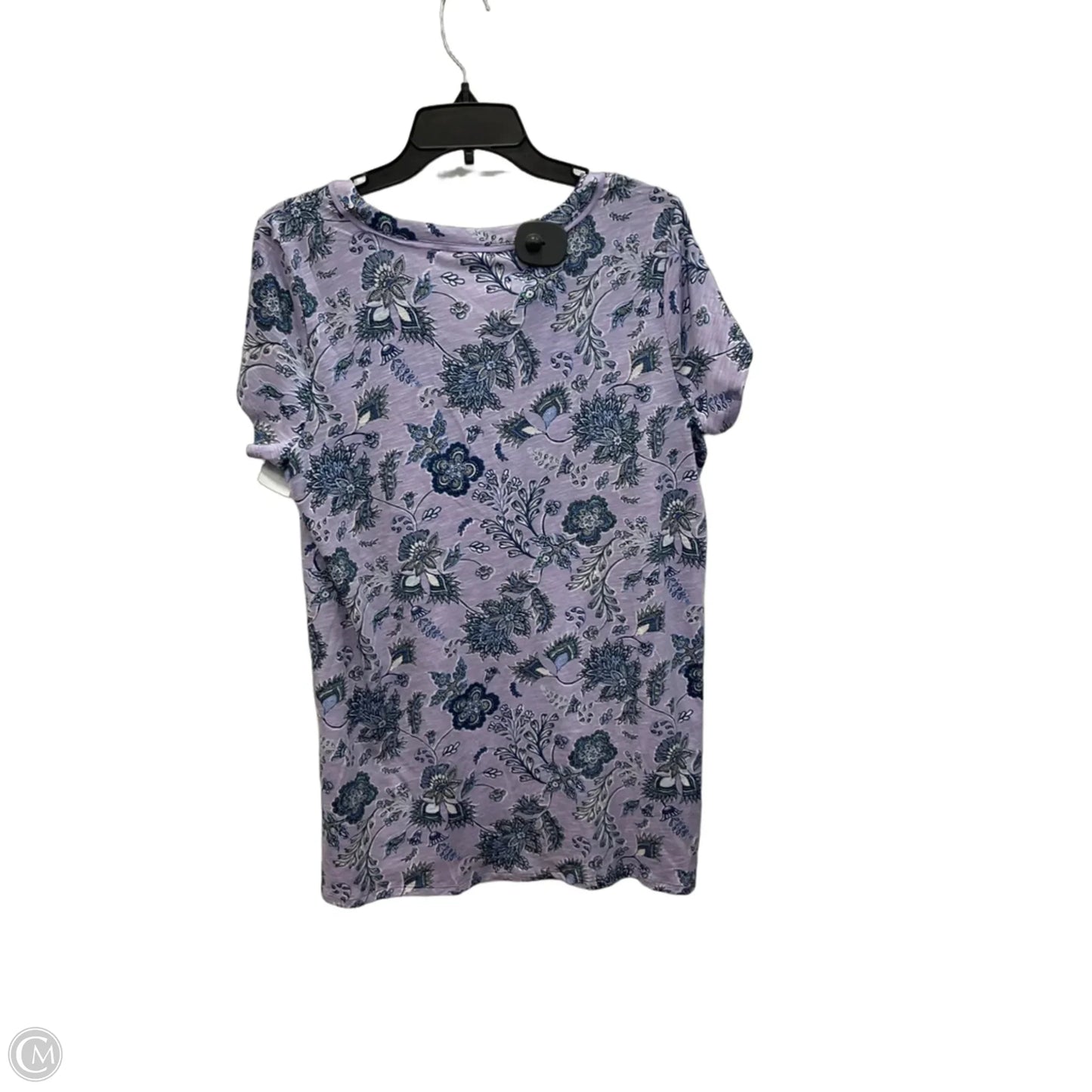 Top Short Sleeve By J. Jill In Blue & Purple, Size: M