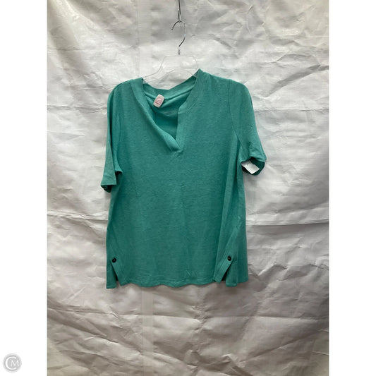 Top Short Sleeve Basic By J. Jill In Green, Size: M