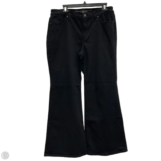 Jeans Flared By Chicos In Black, Size: L