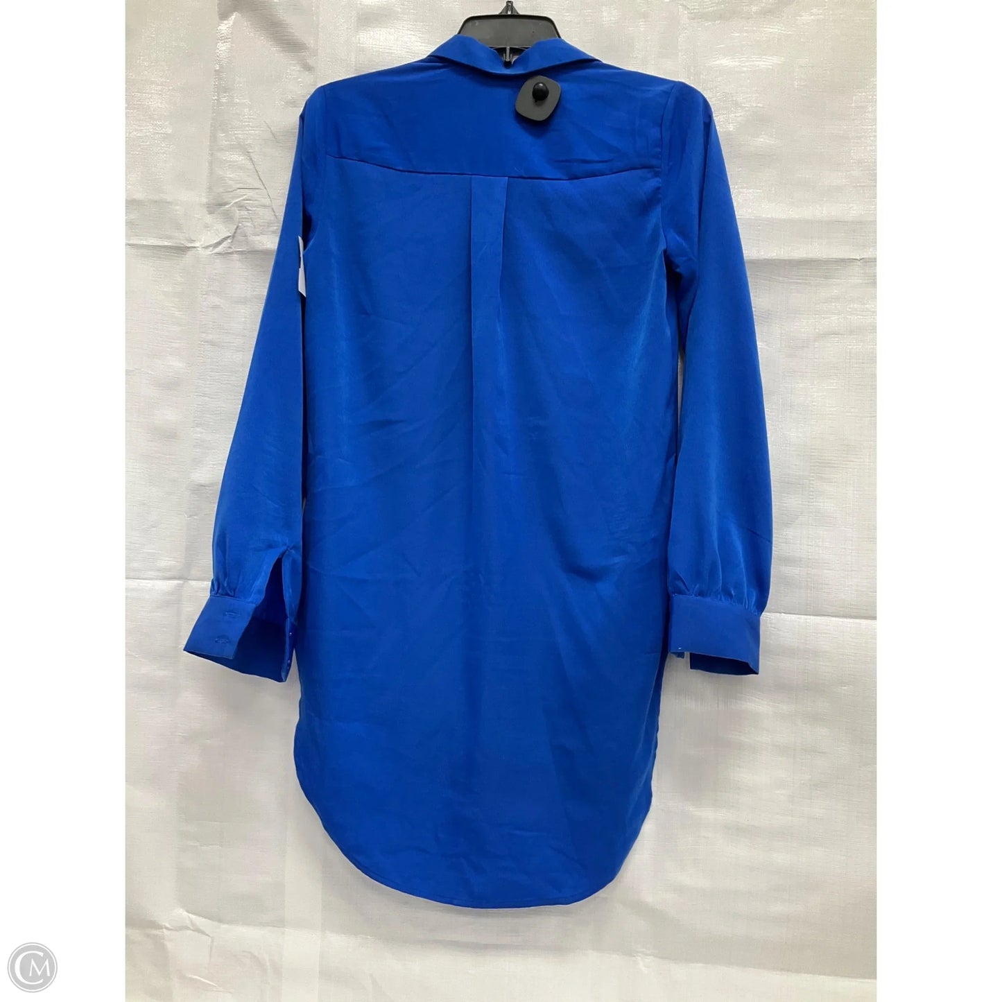 Blouse Long Sleeve By Express In Blue, Size: Xs