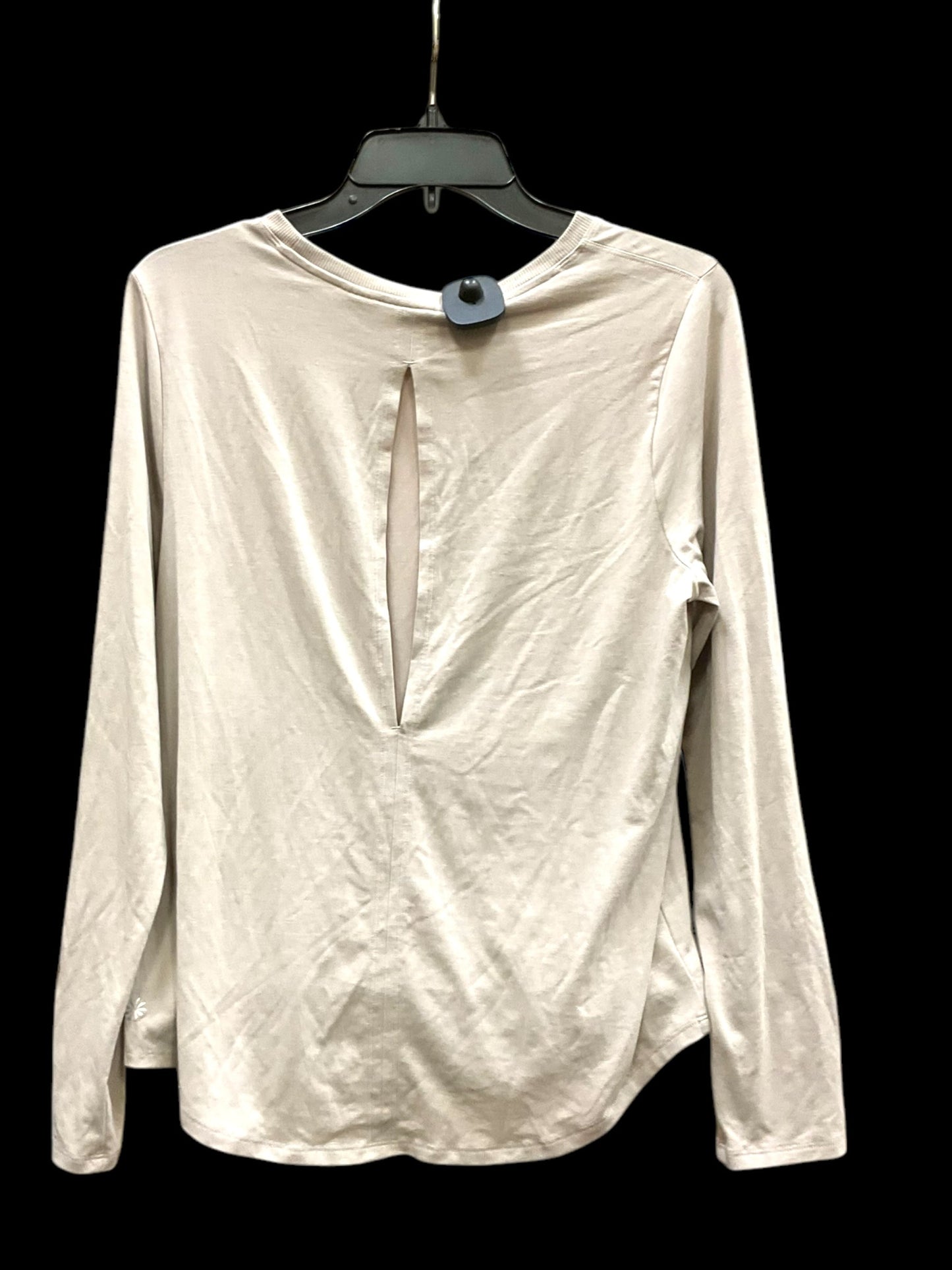 Athletic Top Long Sleeve Crewneck By Athleta In Beige, Size: M