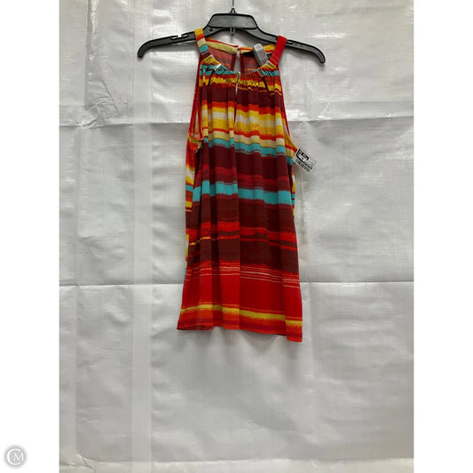 Top Sleeveless By New York And Co In Orange, Size: S
