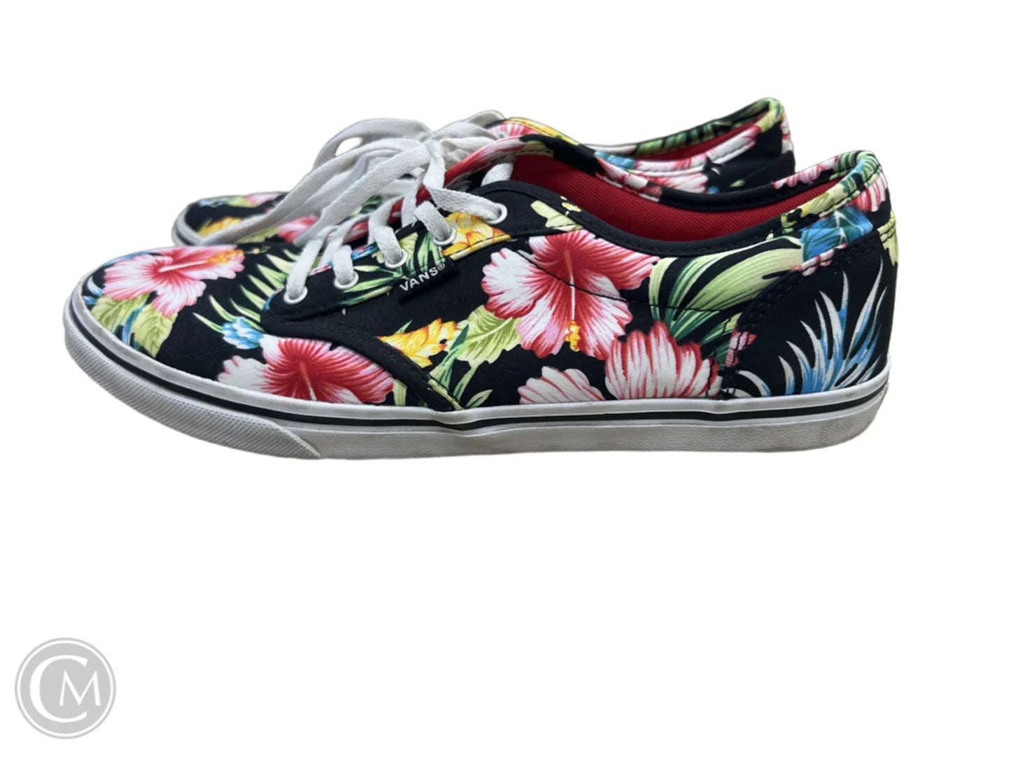 Shoes Sneakers By Vans In Floral Print, Size: 8.5