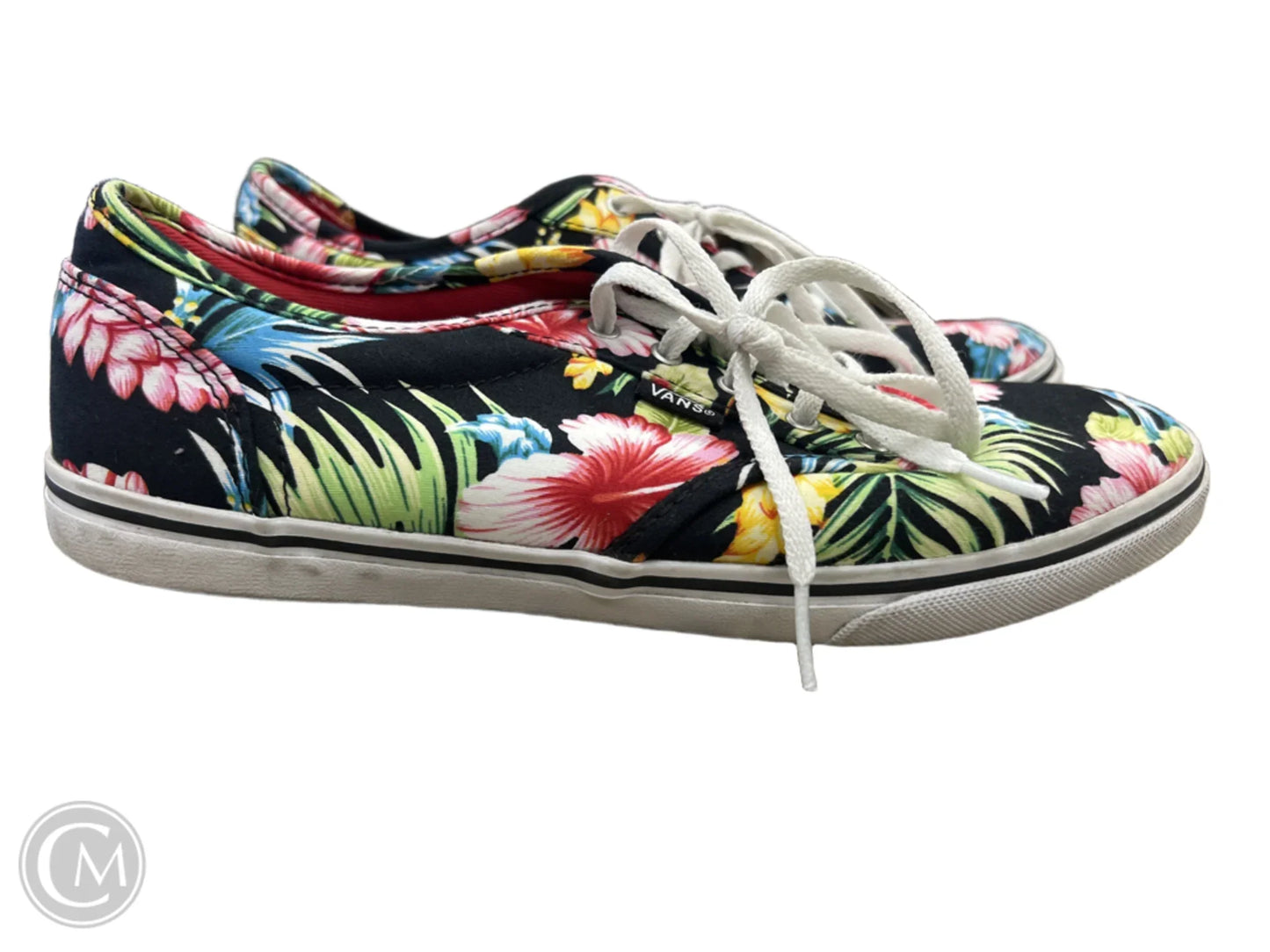 Shoes Sneakers By Vans In Floral Print, Size: 8.5