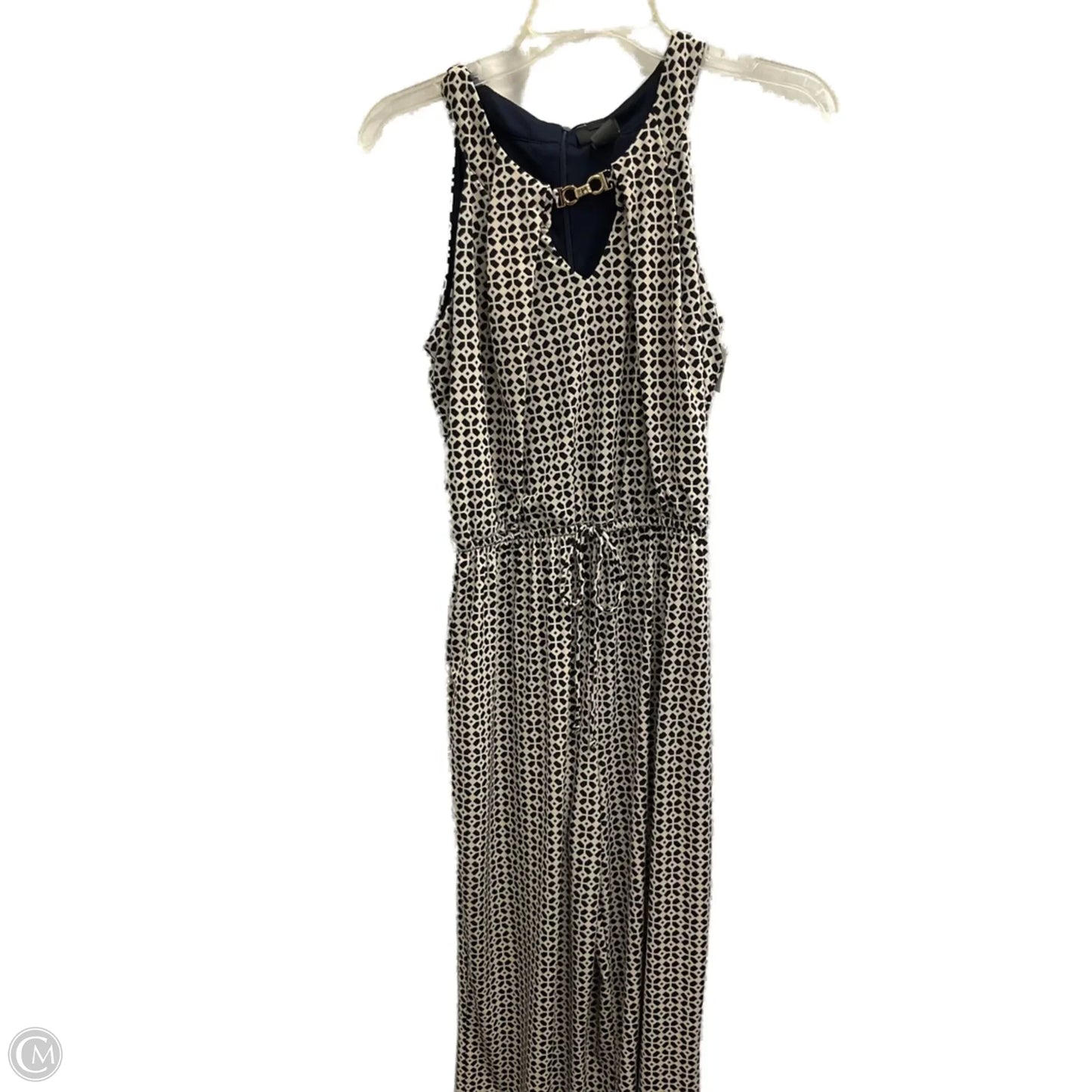 Jumpsuit By En Focus In Blue & Cream, Size: S