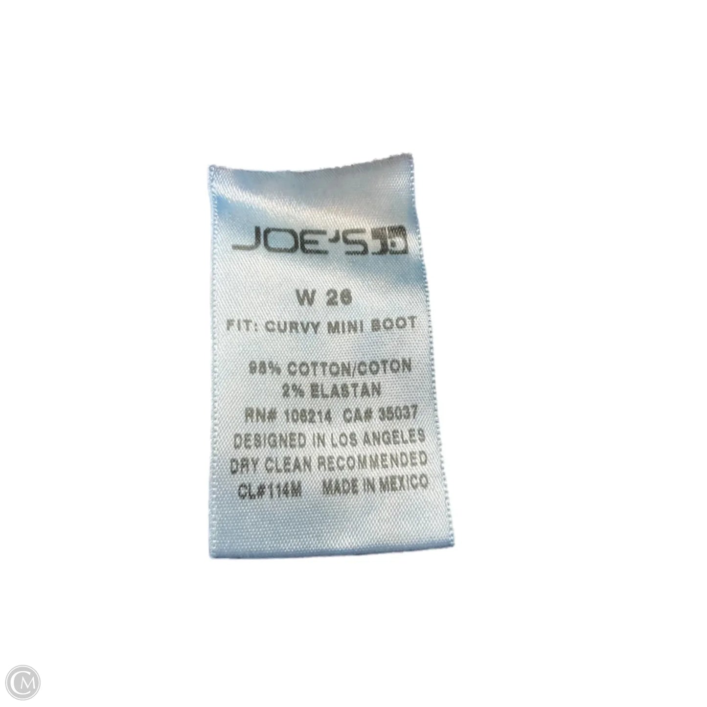 Jeans Boot Cut By Joes Jeans In Blue Denim, Size: 2