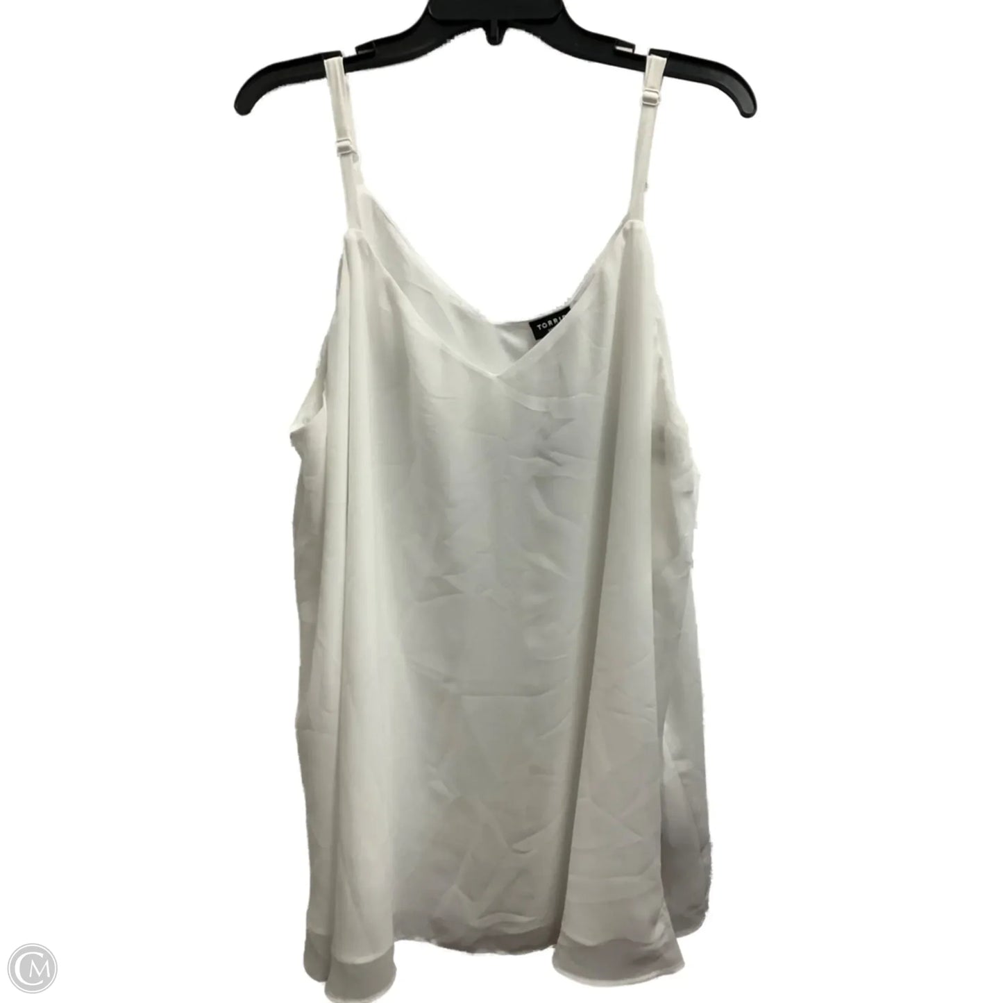 Top Sleeveless By Torrid In White, Size: 4x