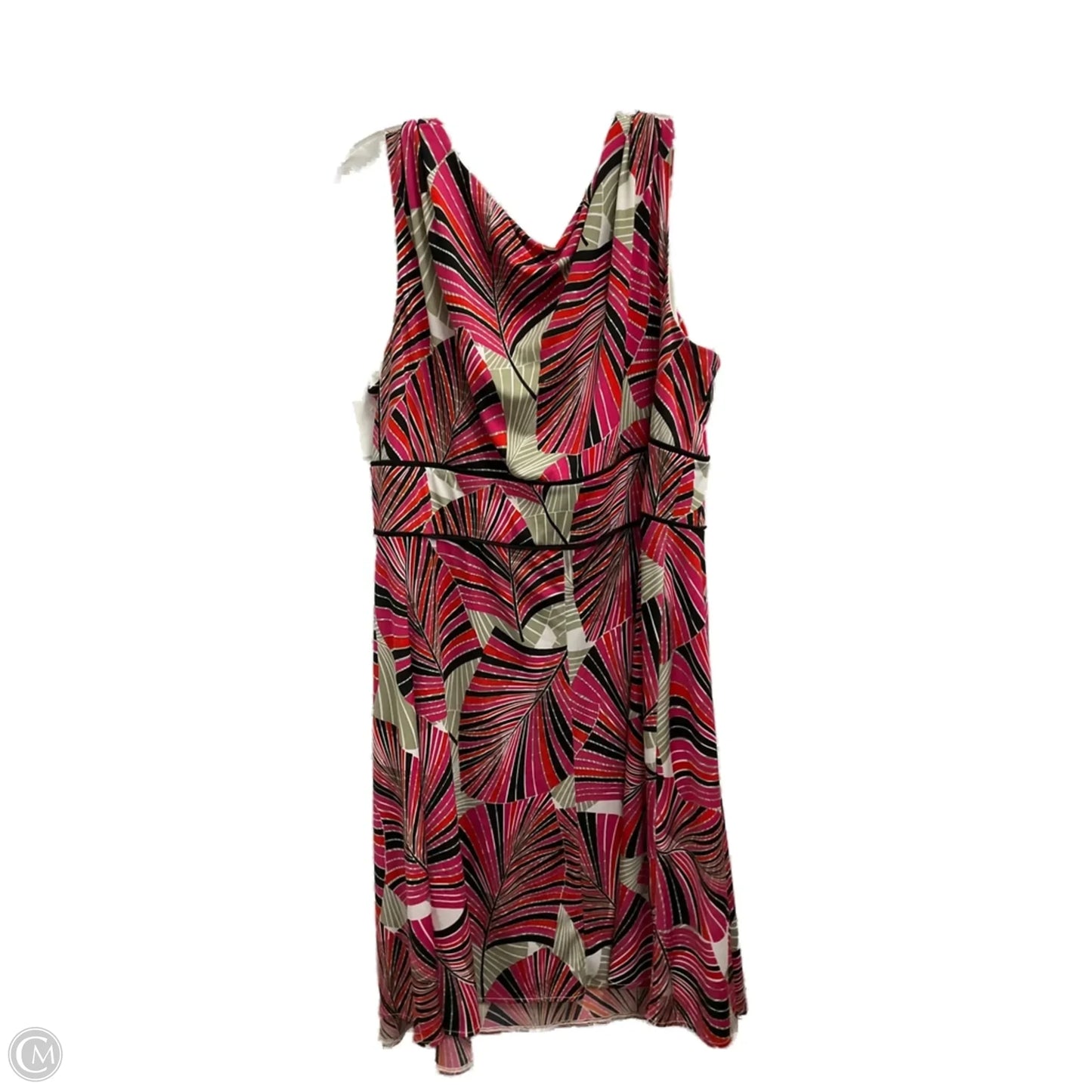 Dress Work By Dressbarn In Orange & Pink, Size: 3x