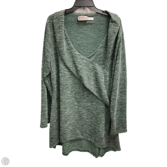 Top Long Sleeve By Clothes Mentor In Green, Size: 4x