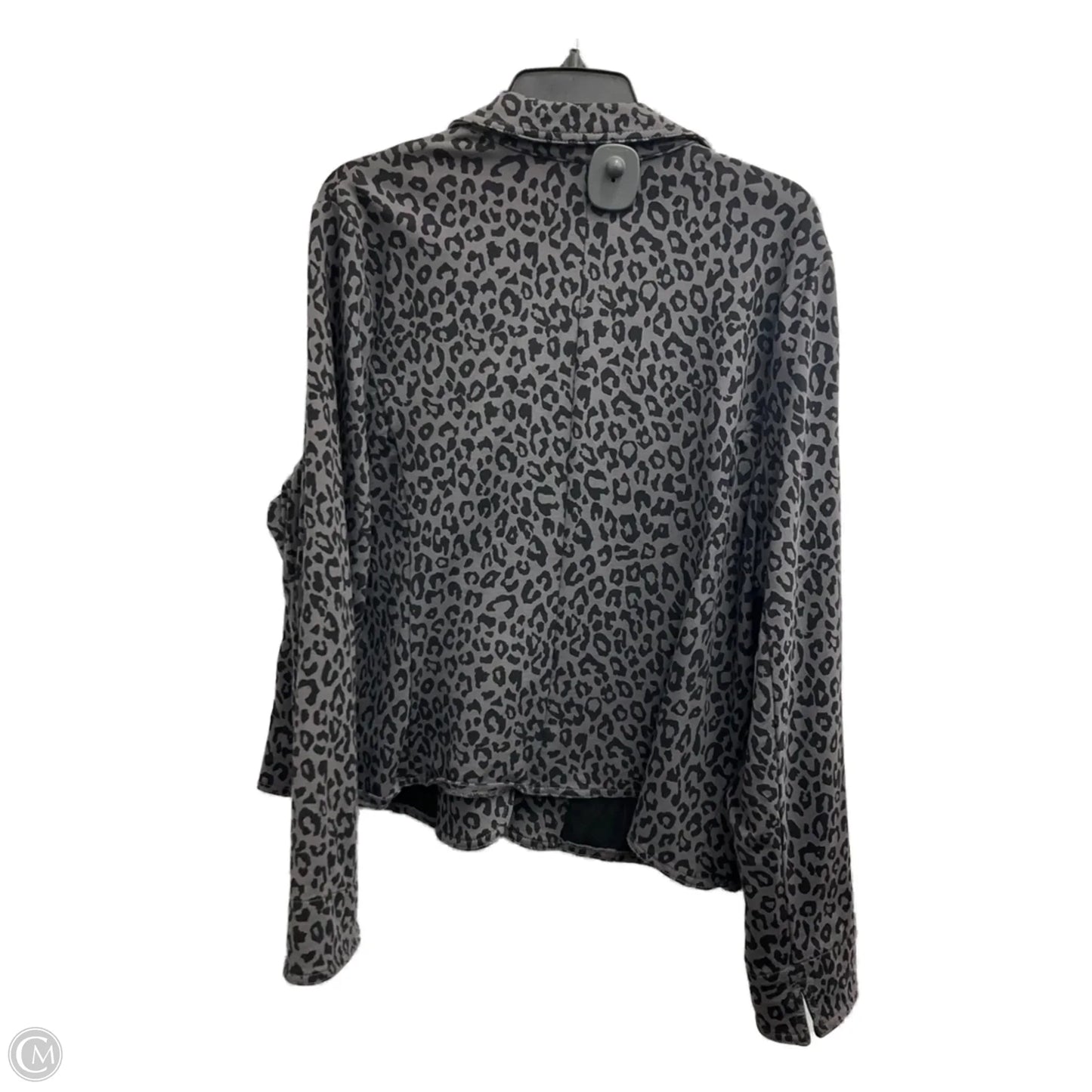 Blazer By Lane Bryant In Leopard Print, Size: 2x