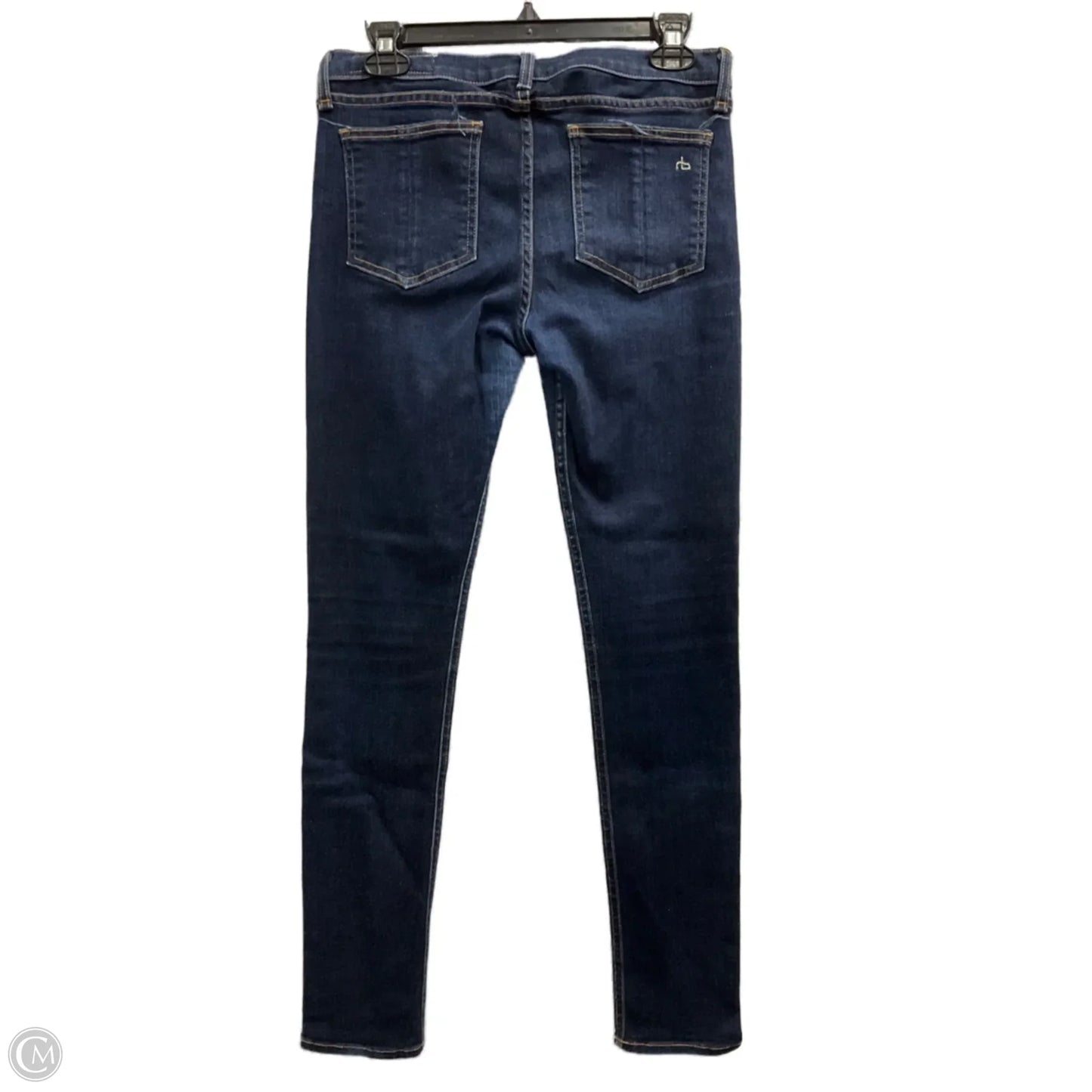 Jeans Skinny By Rag And Bone In Blue Denim, Size: 8