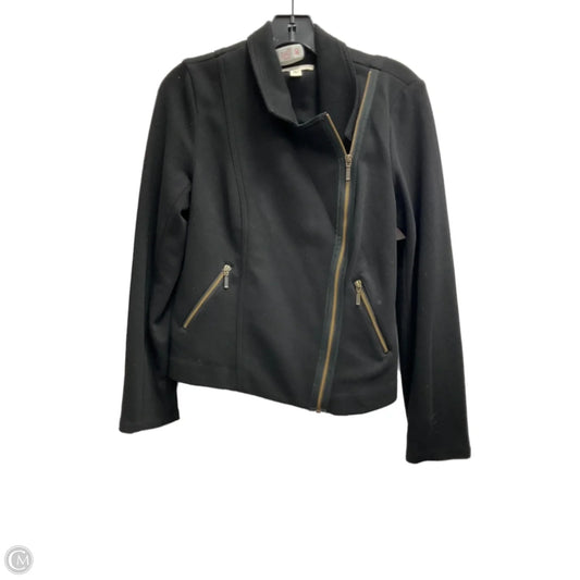 Jacket Moto By Coldwater Creek In Black, Size: S