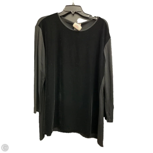 Top Long Sleeve By J. Jill In Black, Size: S