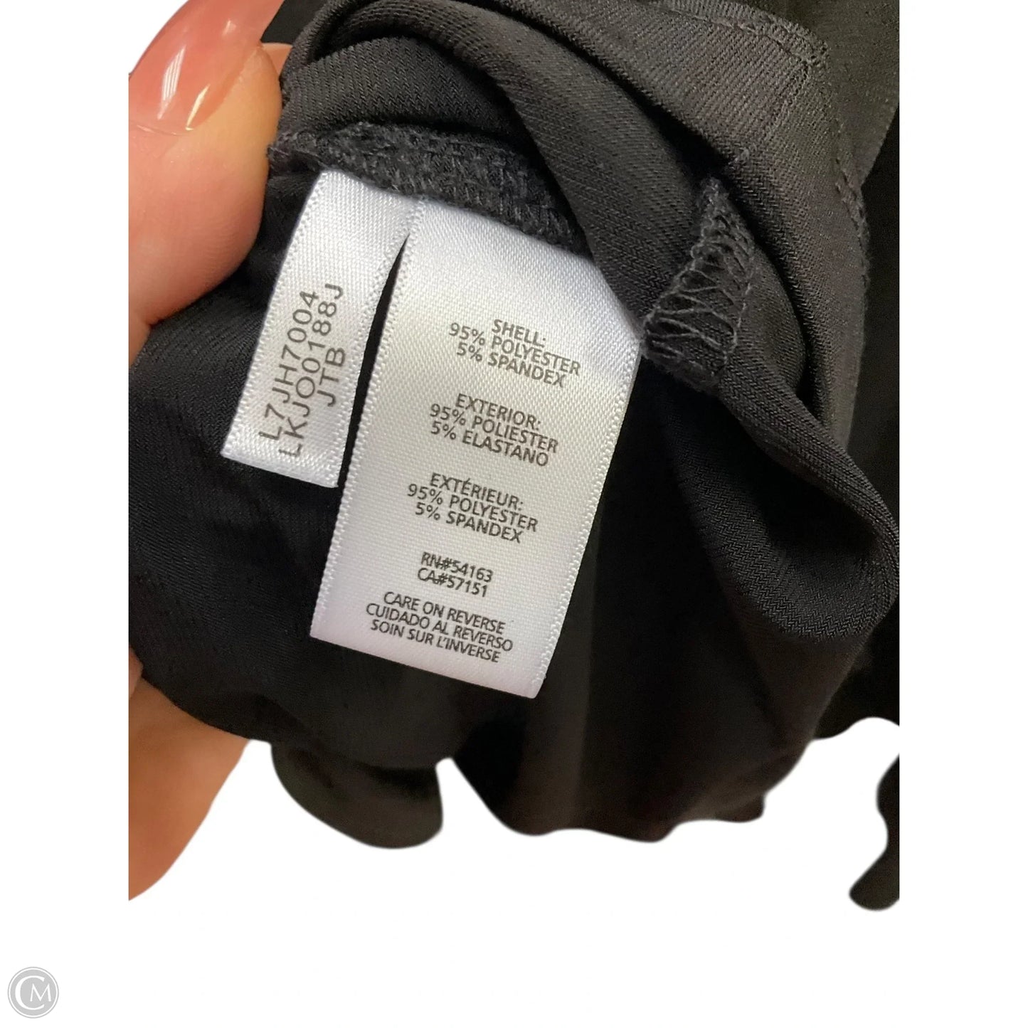 Top Long Sleeve Designer By Karl Lagerfeld In Black, Size: S