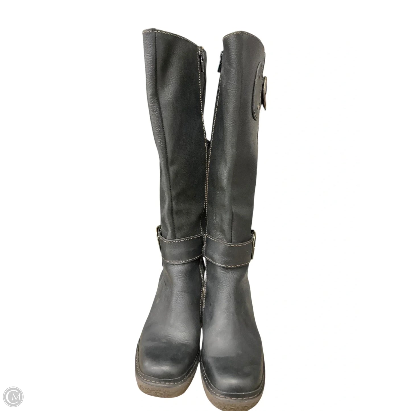 Boots Mid-calf Heels By Fly London In Black, Size: 6.5