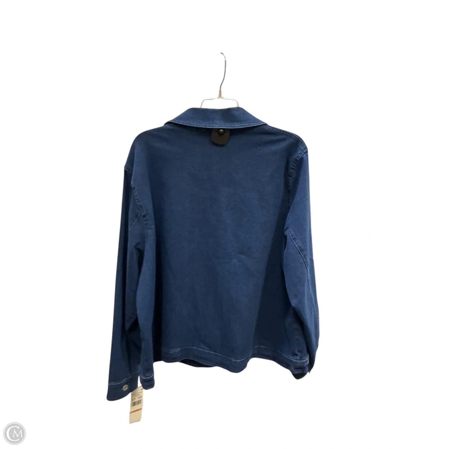 Jacket Denim By Alfred Dunner In Blue Denim, Size: 2x