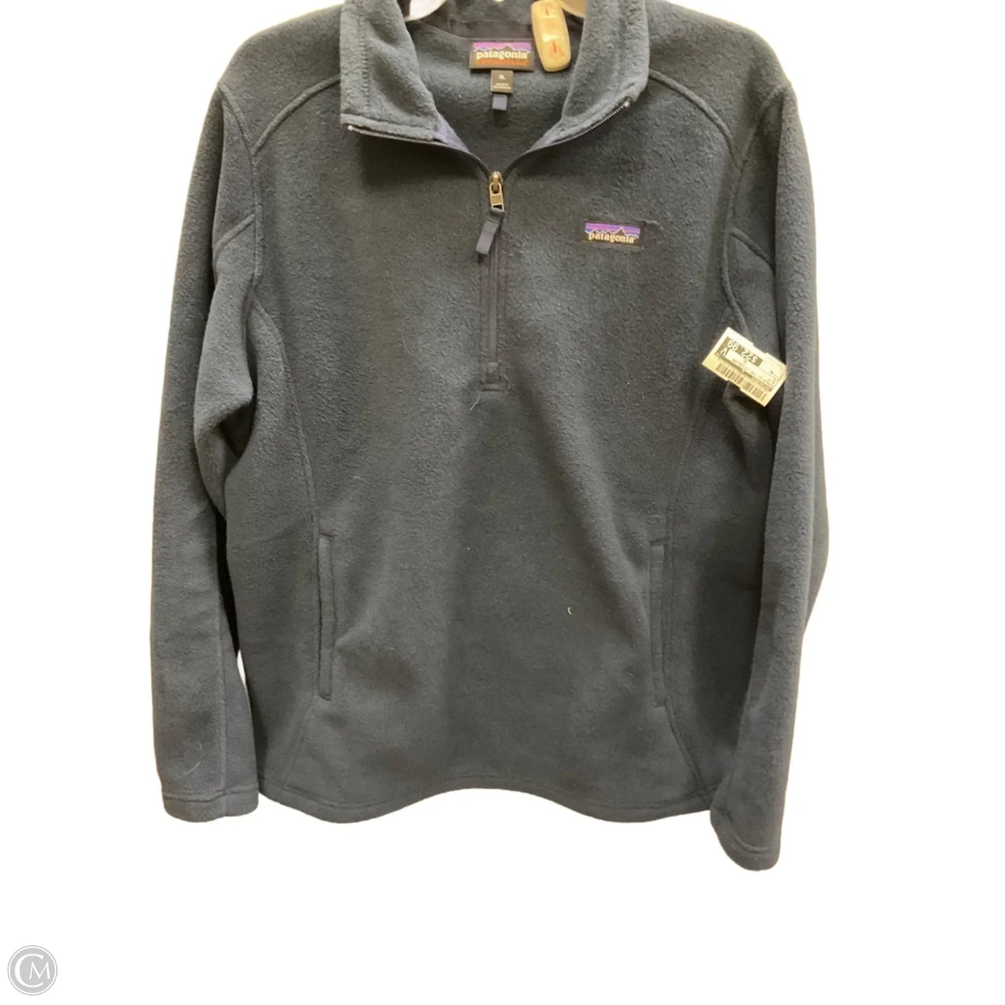 Athletic Top Long Sleeve Collar By Patagonia In Blue, Size: Xl