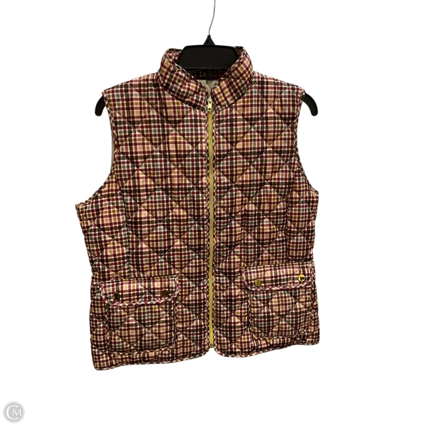 Vest Puffer & Quilted By St Johns Bay In Plaid Pattern, Size: L