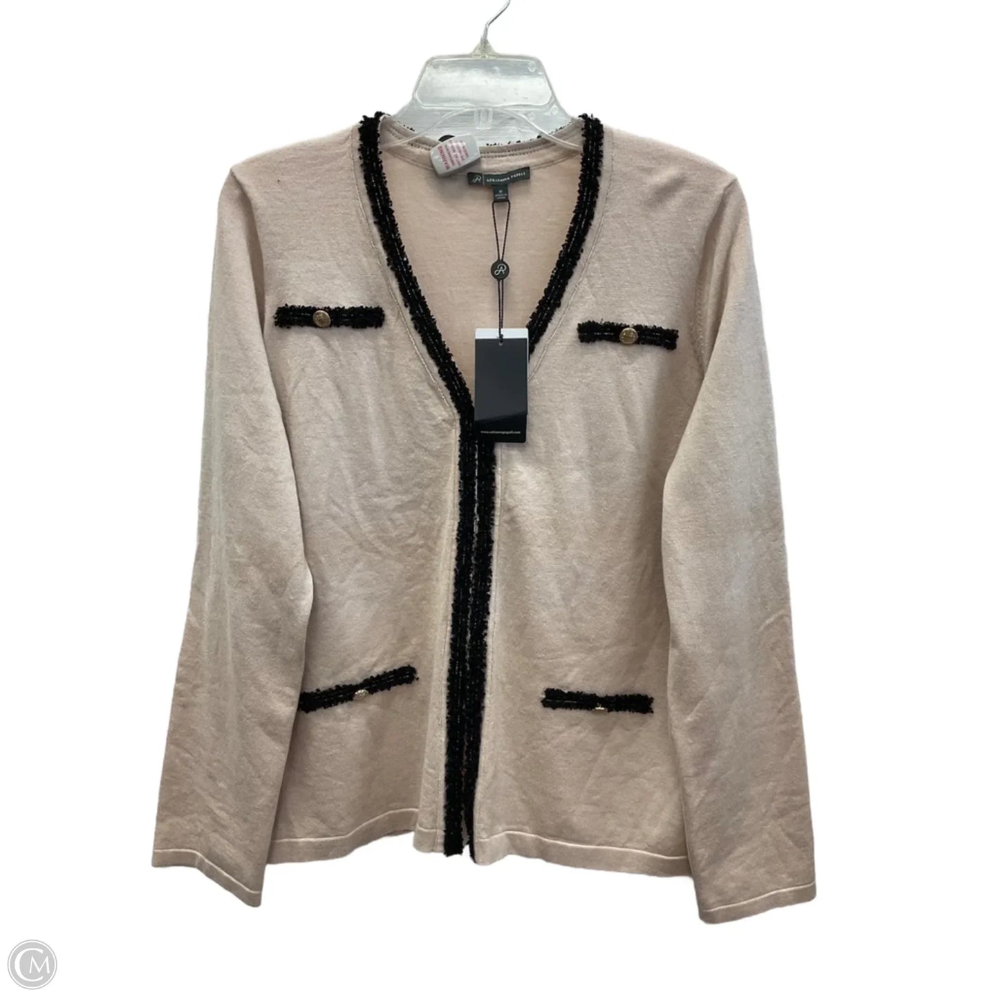 Cardigan By Adrianna Papell In Beige, Size: M