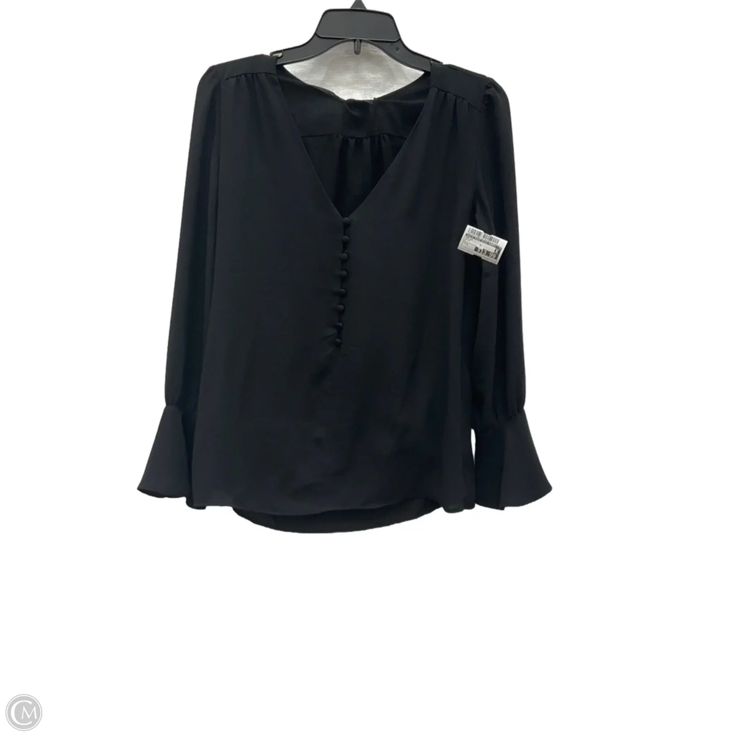 Top Long Sleeve By White House Black Market In Black, Size: S