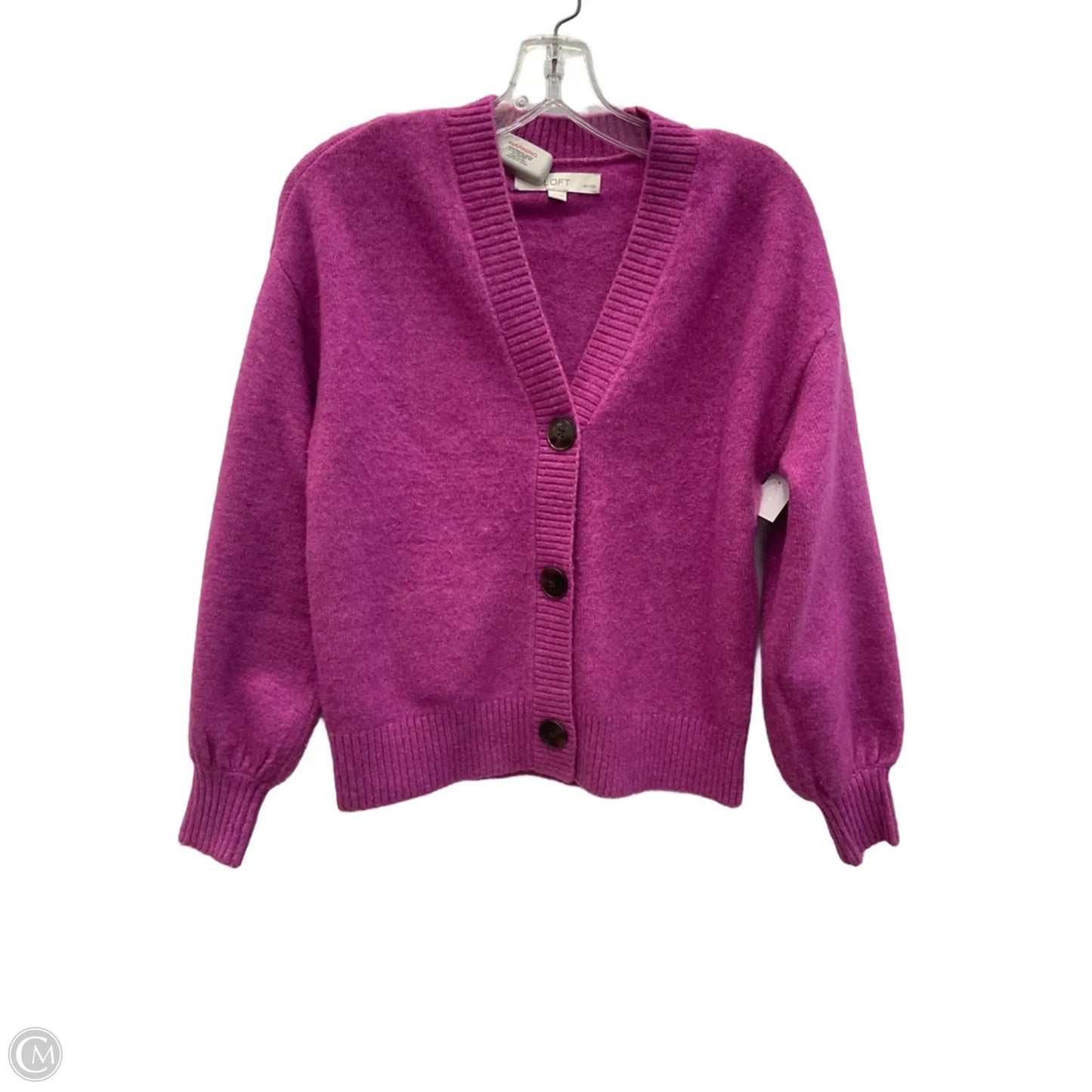 Cardigan By Loft In Purple, Size: Xsp