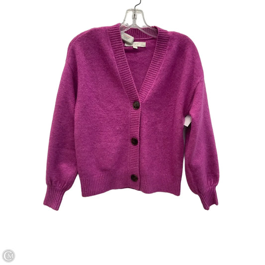 Cardigan By Loft In Purple, Size: Xsp