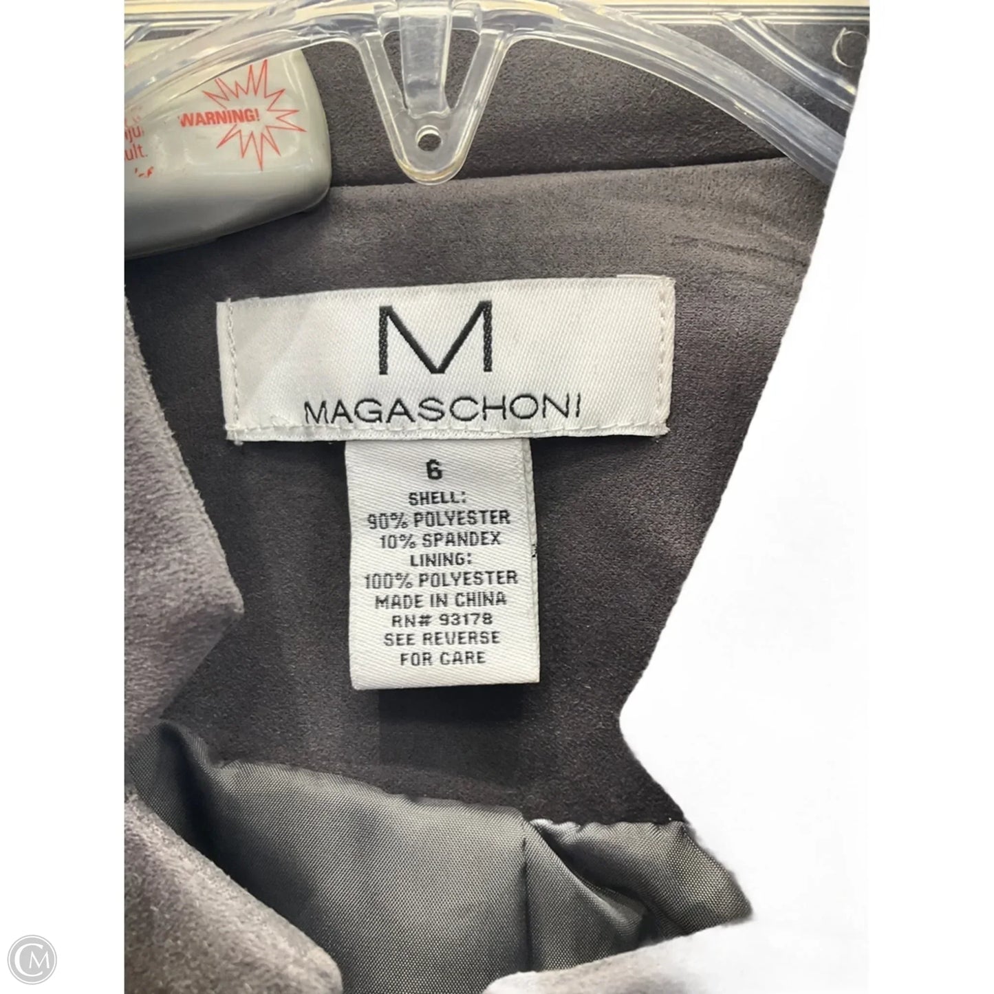 Blazer By Magaschoni In Grey, Size: S