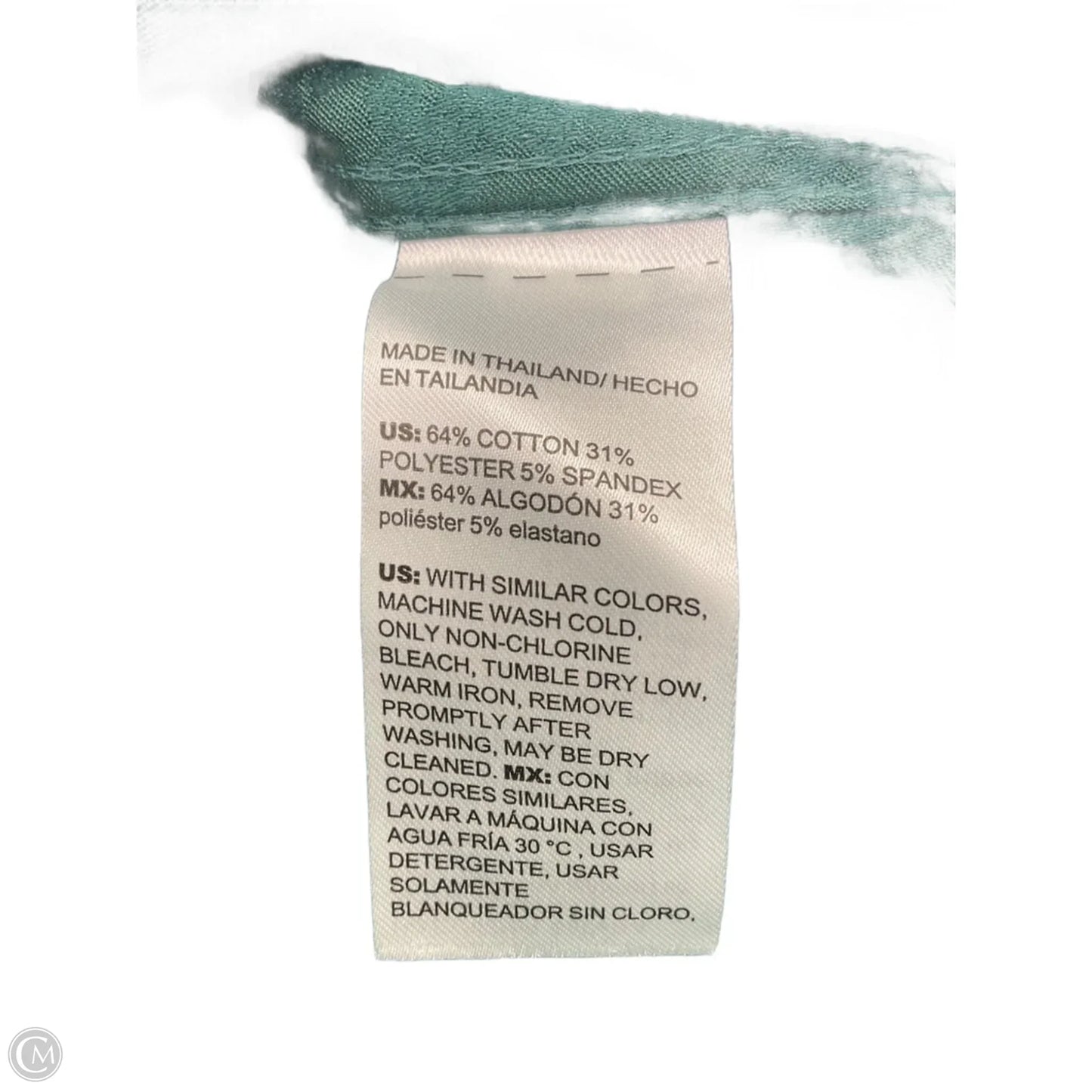 Blouse Long Sleeve By Chicos In Green, Size: M