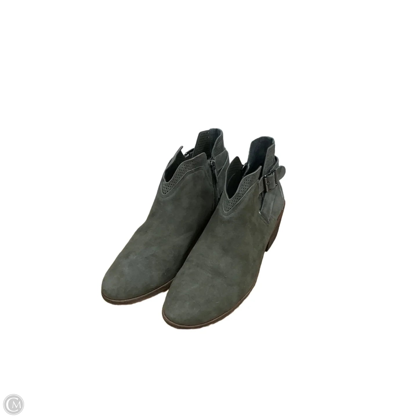 Boots Ankle Heels By Vince Camuto In Green, Size: 8.5