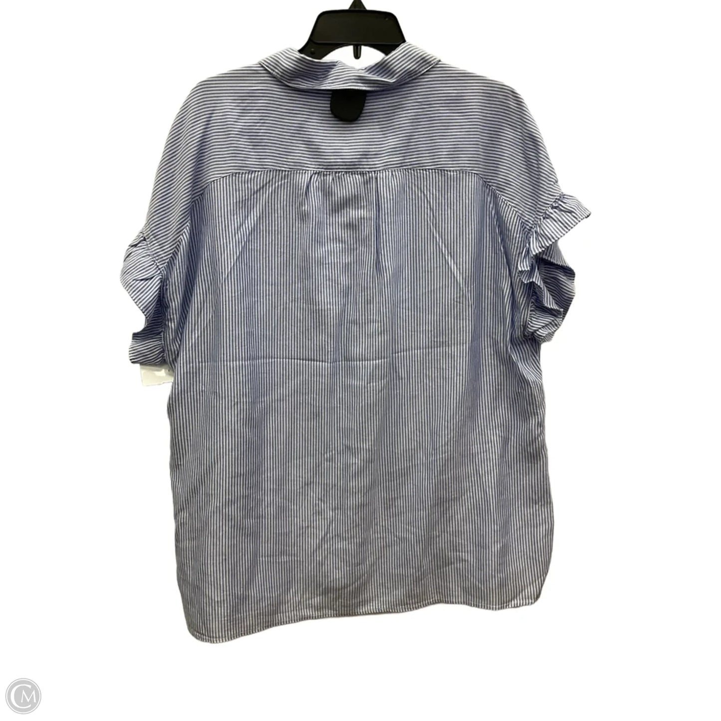 Top Short Sleeve By Lola River In Striped Pattern, Size: Xl