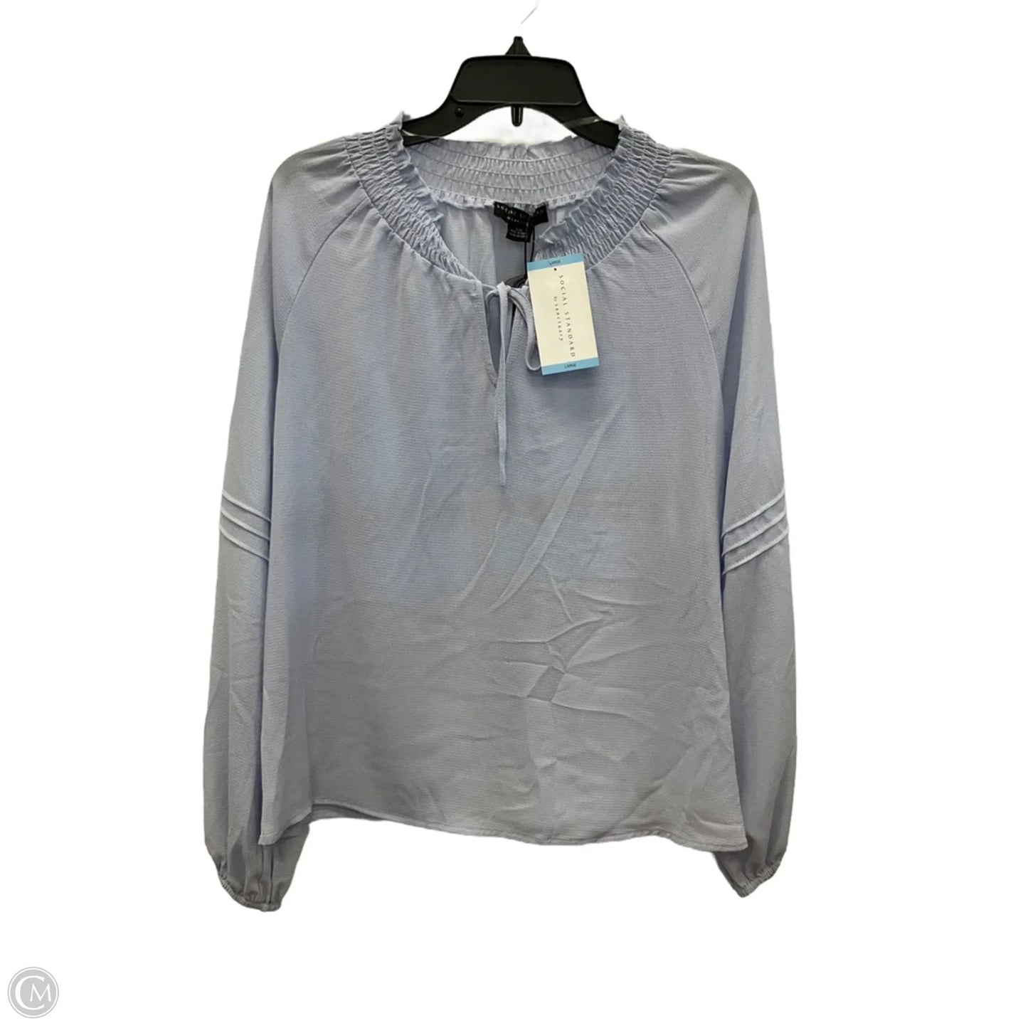 Top Long Sleeve By Social Standard By Sanctuary In Blue, Size: L