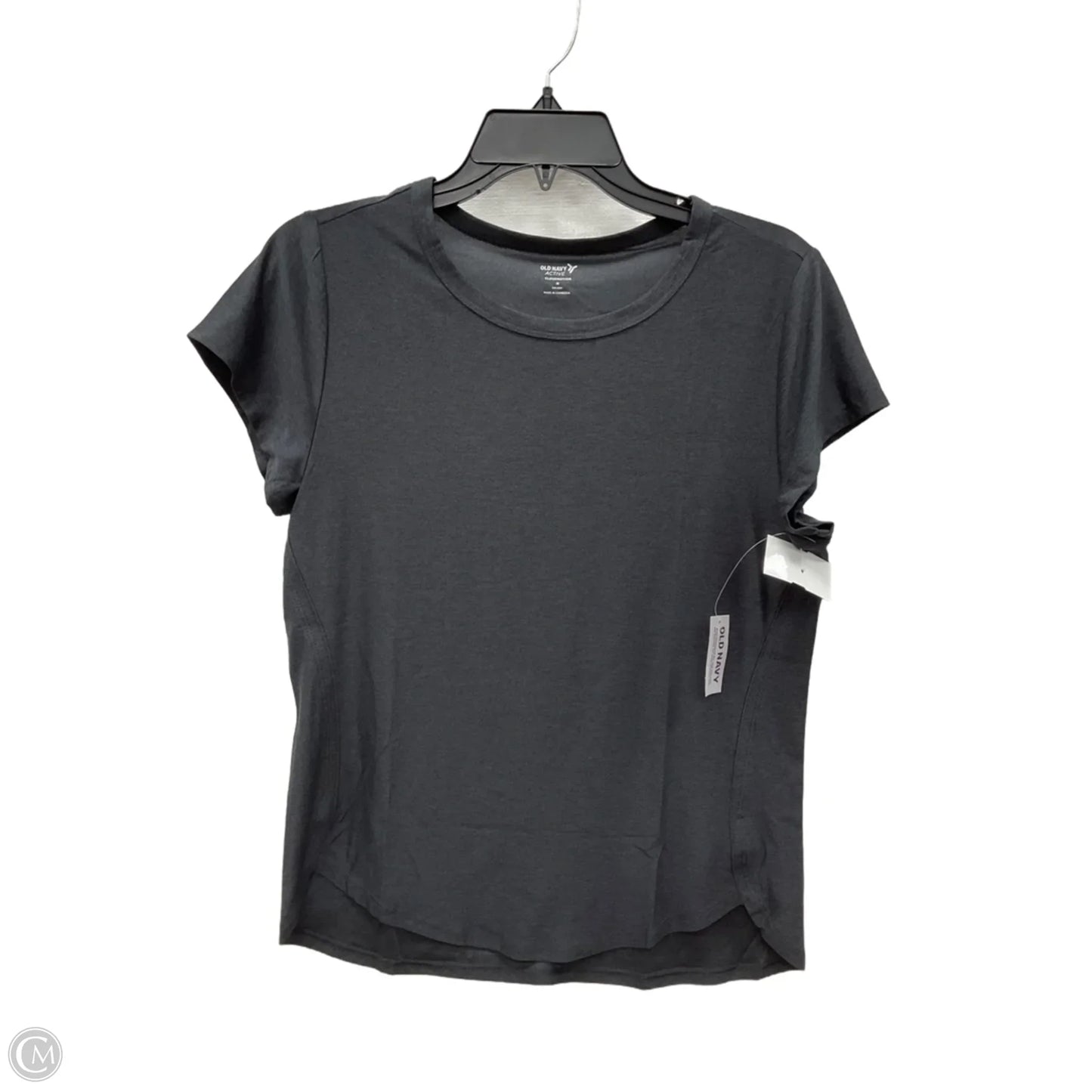 Athletic Top Short Sleeve By Old Navy In Grey, Size: M